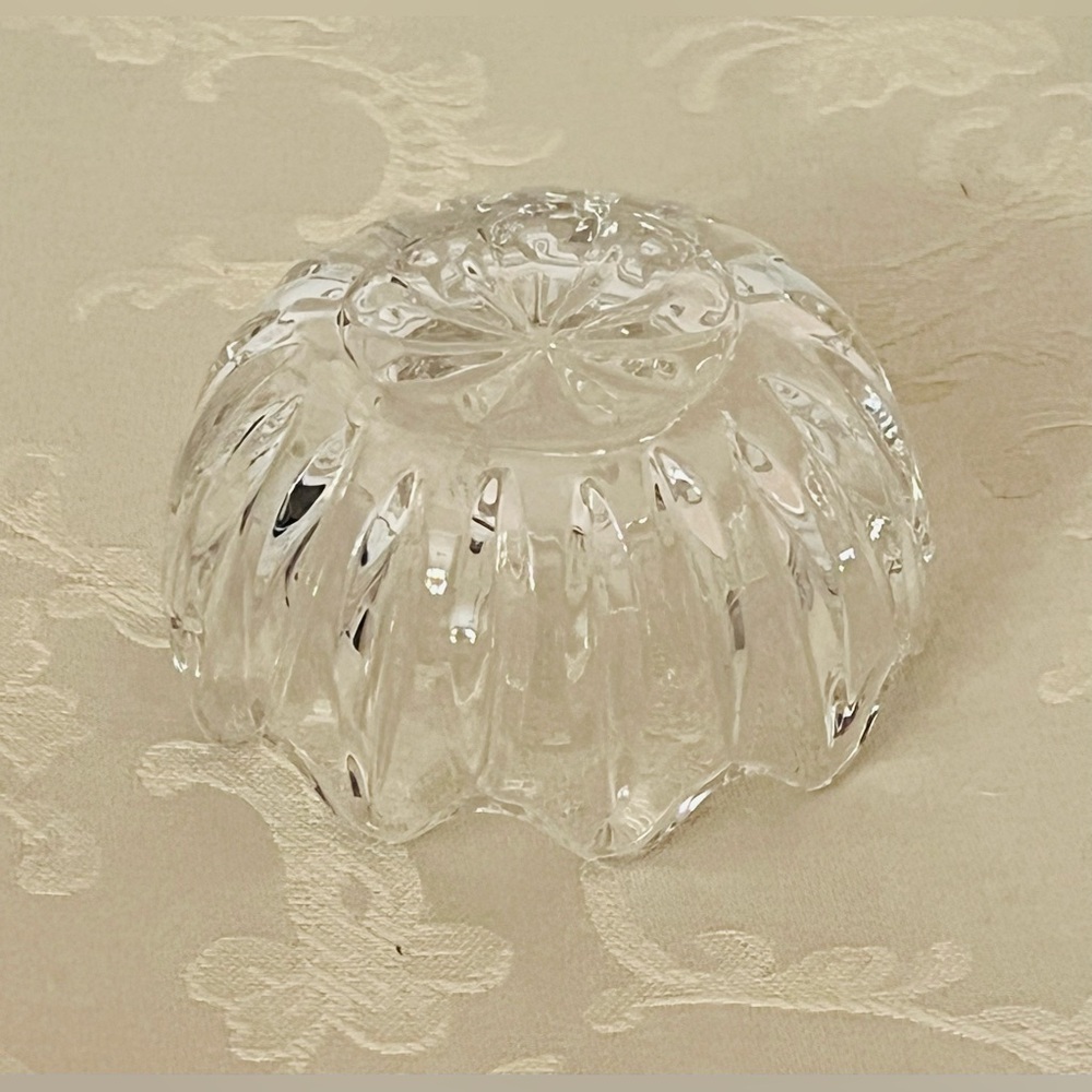 Vintage Crystal Zajecar Yugoslavia 24% Lead Crystal Bowls Set of 2 - Picture 6 of 11